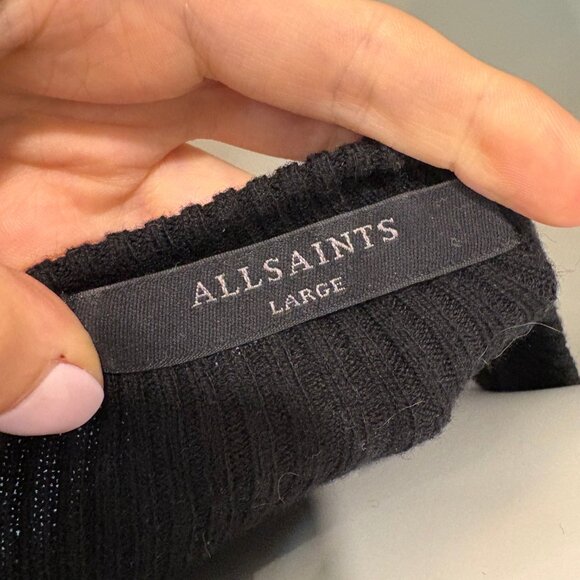 All Saints Black Knit Sweater Dress - Picture 3 of 4